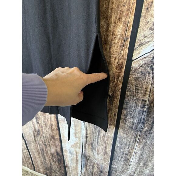 Everlane Long Weekend Tank T Shirt Dress Size L Black NWOT - Picture 8 of 13